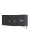 Consola, Olivia, Robber KB150, Antracit / Argintiu