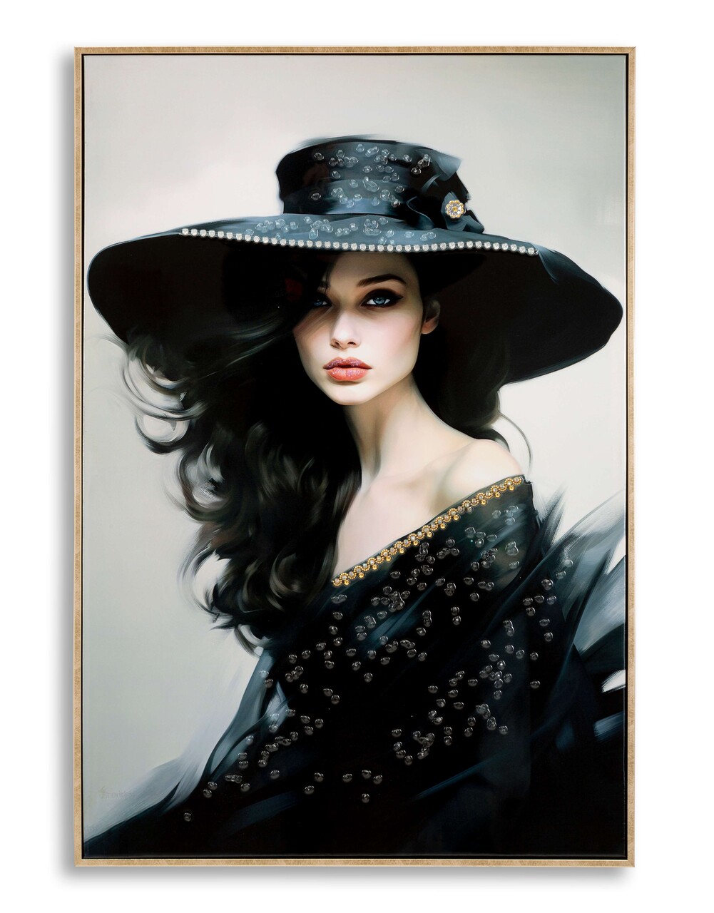 Tablou decorativ Dori -A, Mauro Ferretti, 62x92 cm, lemn de pin/canvas pictat si lacuit, multicolor