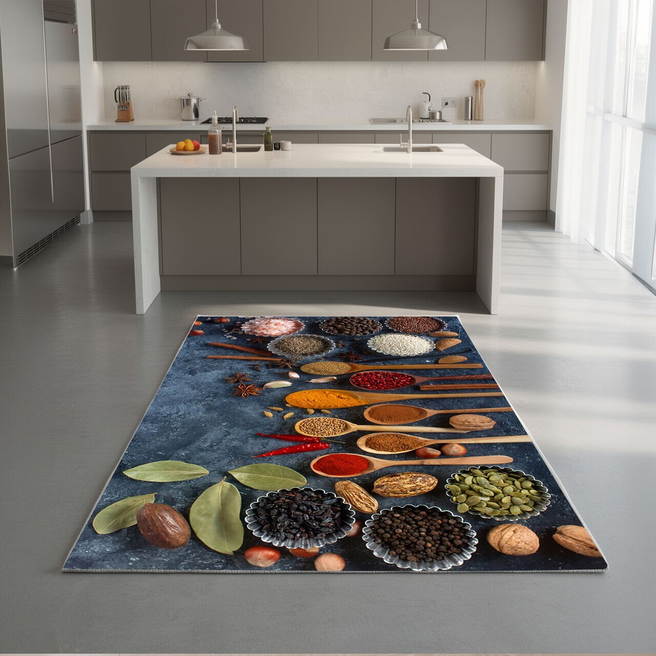 Covor Hmnt549 100x300 cm Poliester Multicolor
