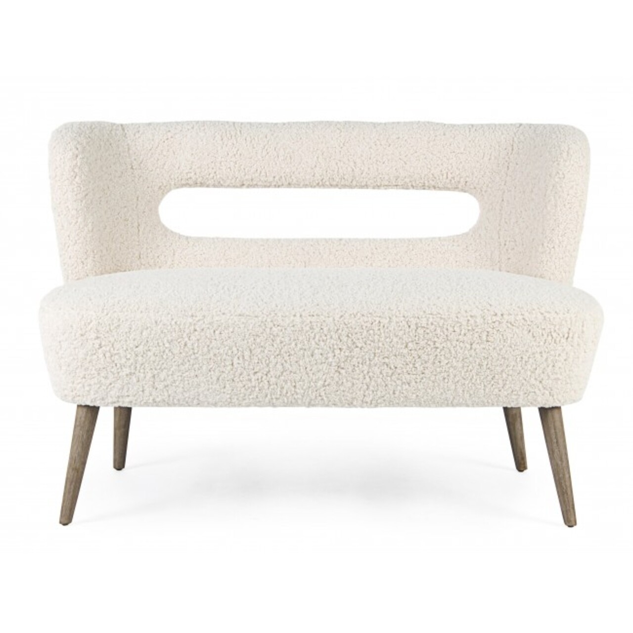 Canapea pentru gradina 2 locuri, Ines, Bizzotto, 115x68x78 cm, lemn de pin/poliester - 1 | YEO