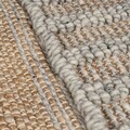 Covor Medina Jute Natural/Grey, Flair Rugs, 60x230 cm, iuta/lana, natural/gri