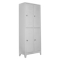 Dulap de depozitare cu incuietoare, Shelvoria, Js1013, 79x200x40 cm, Otel, Gri deschis