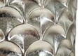 Set 2 ghivece / vase decorative Silvy, Mauro Ferretti, 37x37x92 cm, fier, argintiu