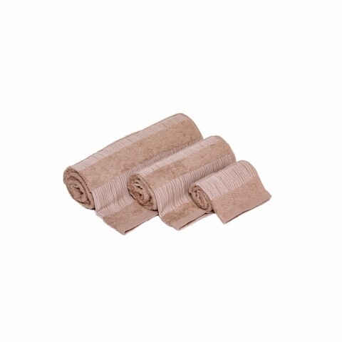 Set 3 prosoape de baie Tortilla, Bedora, 100% bumbac egiptean, 140 x 70 cm/50 x 90 cm/30 x 50 cm, maro