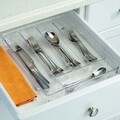 Organizator tacamuri pentru sertar bucatarie Linus, iDesign, 26.5x35x5.7 cm, plastic