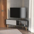 Comoda TV, Zena Home, Mora, Antracit/Alb