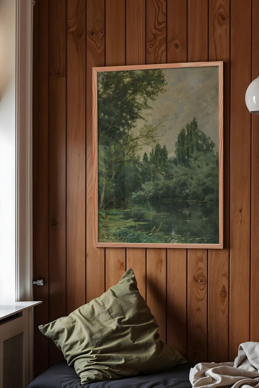 Tablou decorativ, 115009, Lemn masiv, Sticla PVC, Multicolor — imaginea 3