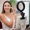 Lampa circulara pentru selfie LED, InnovaGoods Lumahoop, 26 cm, USB