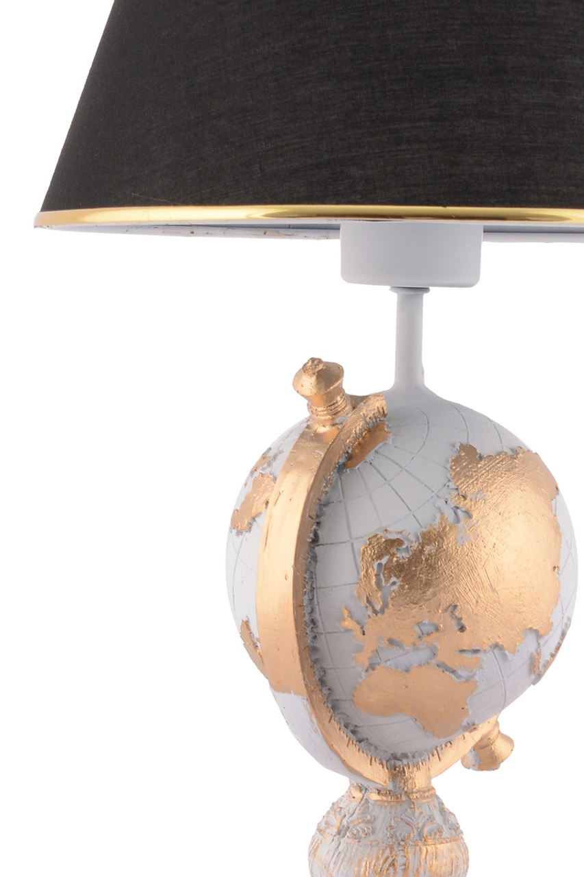 Lampa de masa, Opviq, 390FLH2248, Alb / Negru / Auriu - view 4