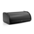 Cutie pentru paine, Brabantia, Roll Top, 44.5x26.2x17.3 cm, otel, negru mat