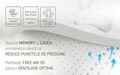 Saltea Ortopedica, Hipoalergenica, Premium Bamboo Memory Latex, 90x200 cm, H 26 cm, Arcuri Pocket, 7 Zone de Confort