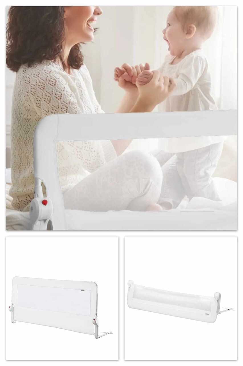 Margine de siguranta pentru pat, Wallxpert, Bed Safety Rail 180, Gri - imagine 4