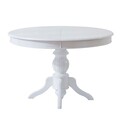 Masa extensibila, Fairfax, Albero24, Picioare masă: 100% lemn de fag, Alb