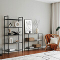 Corp biblioteca, Neostill, K100, 80x165x30 cm, Negru