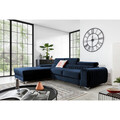 Coltar extensibil stanga 3 locuri ELTAP, LT-79MO, Grayson, 278x205x92 cm, lemn/poliester, albastru inchis