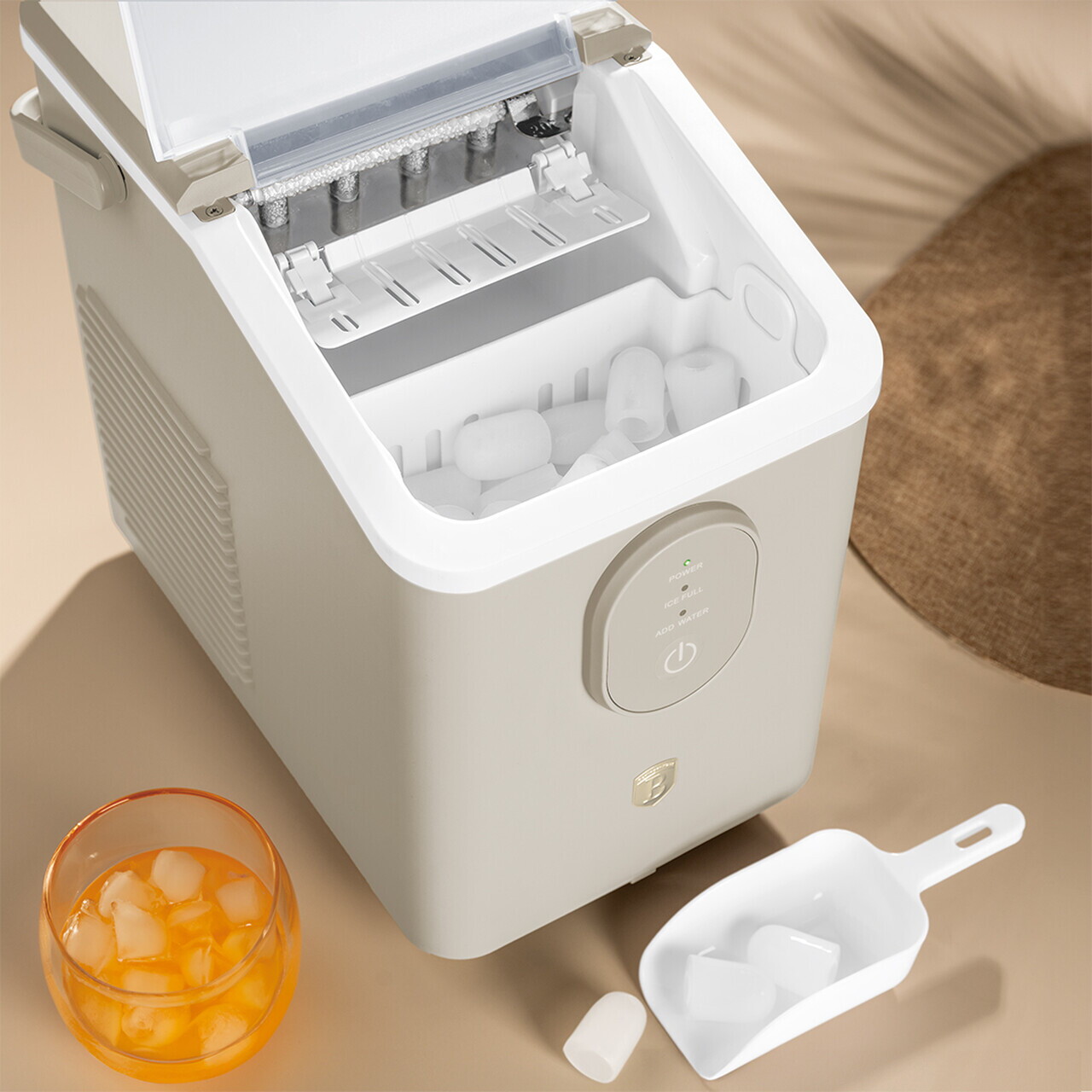 Masina pentru cuburi de gheata Berlinger Haus, Sahara, 800 ml, 120W, plastic, crem - view 4