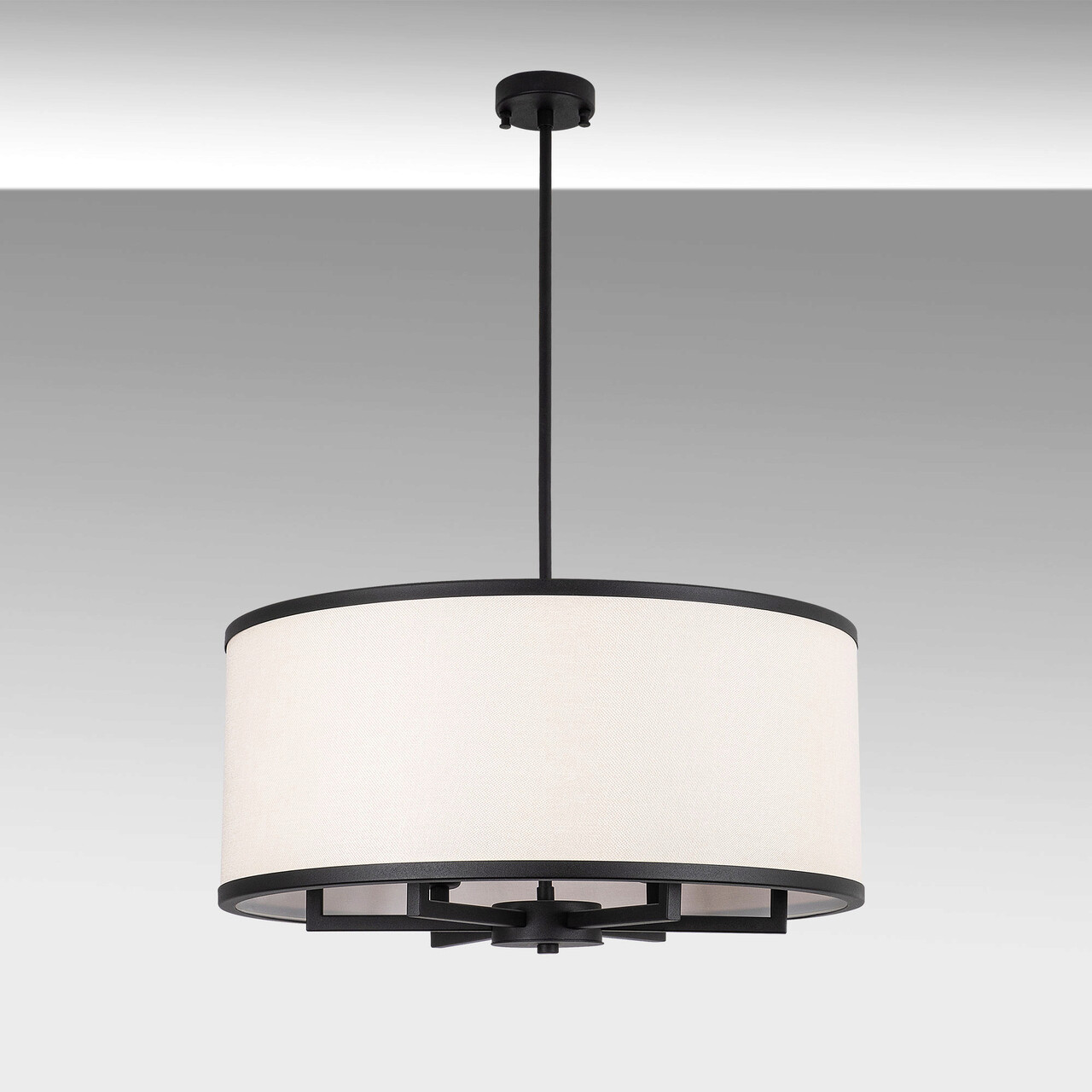 Lustra, Fulgor, 942FLG1643, Metal, Alb/Negru - 2 | YEO
