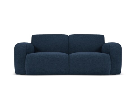 Canapea 2 locuri, Molino-101, Micadoni Home, 170x95x72 cm, tesatura boucle, albastru inchis
