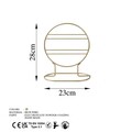 Suport pentru bijuterii, TK-008, 23x28x13 cm, Metal, Auriu