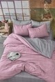 Lenjerie de pat dubla, Dusty, 4 piese, policoton, multicolor