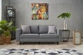 Canapea 2 locuri, Atelier del Sofa, 613LFS1195, Gri