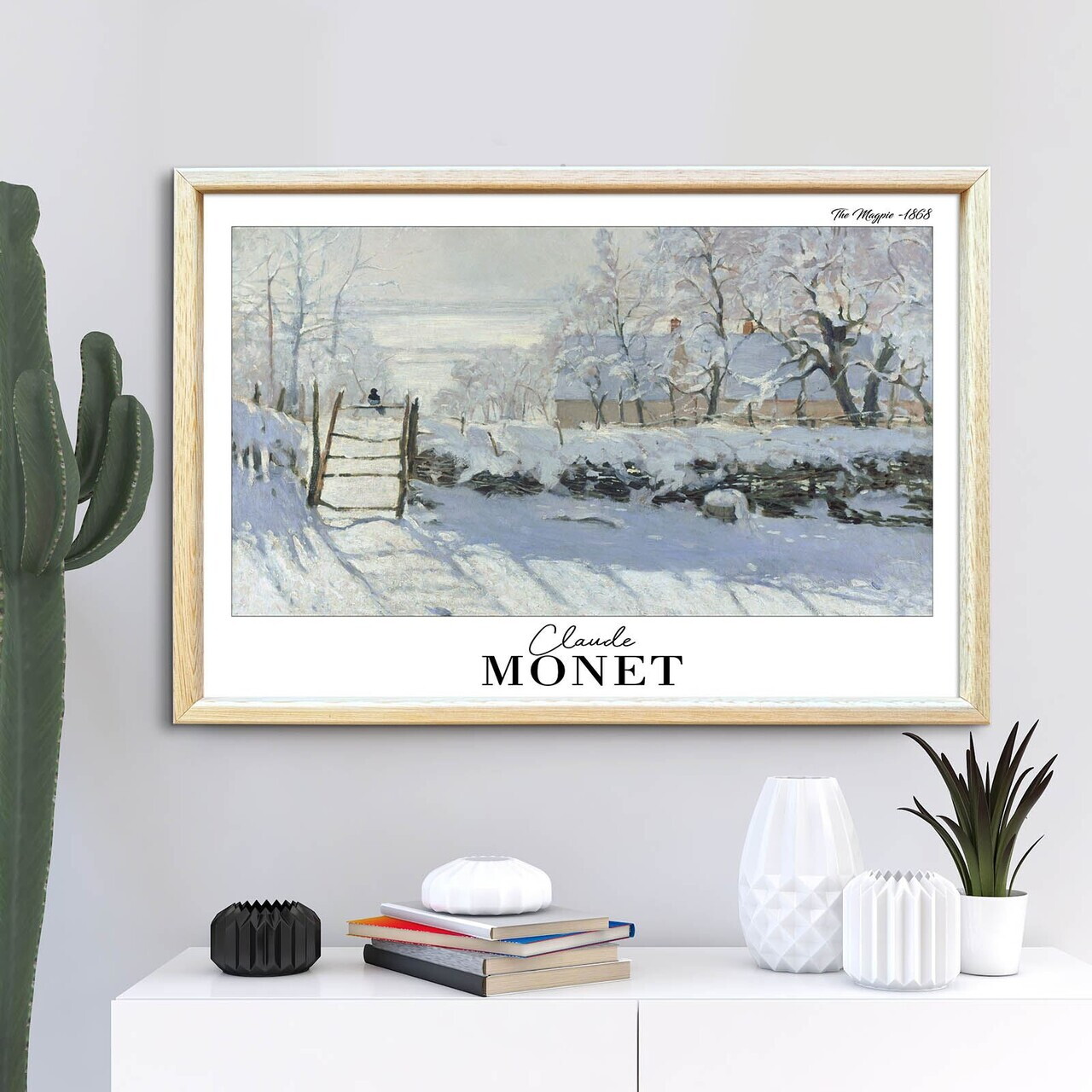 Tablou decorativ, 4262AHSMONET-012, Lemn masiv, Fundal: 100% MDF (Grosime: 2,7 mm), Multicolor - view 3