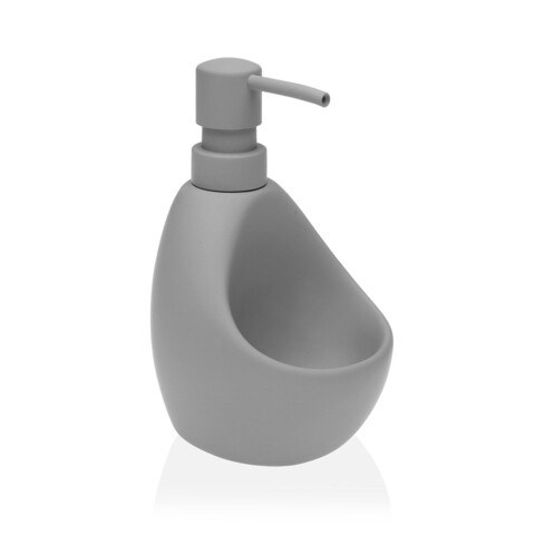 Dispenser sapun lichid ellis, versa, 11 x 9.5 x 16.5 cm, ceramica, gri