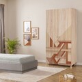 Dulap pentru haine, Vella, Lidya 2 -910, 90x192x52 cm, PAL, Sonomo