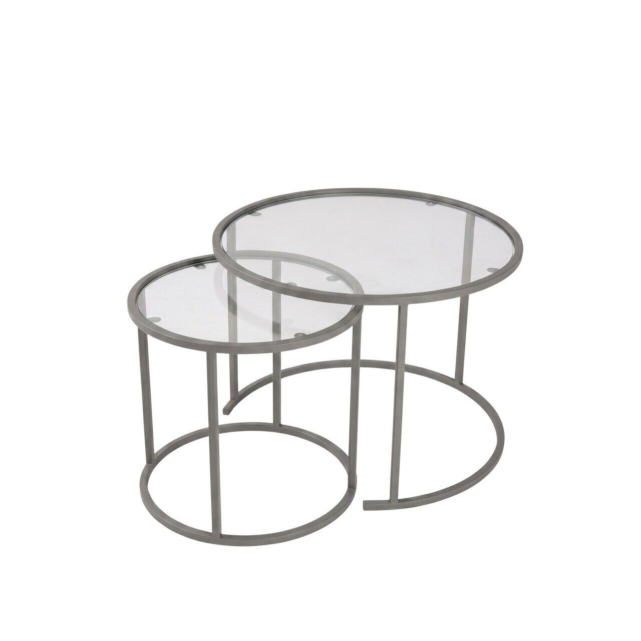 Set masute de cafea, Hanah Home, Grey-Trs-60-42-Nrd-Srk, Gri — imaginea 4