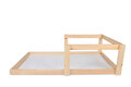 Patut pentru copii Baby Nest, Dekzy, Plus 104, 196x96x55 cm, Stejar