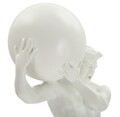 Statueta / figurina decorativa Atlas, Mauro Ferretti, 18x12.5x50 cm, polirasina, alb