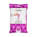 Set 40 saci de gunoi, Brabantia, PerfectFit, marimea C, 10-12 L, nailon, alb