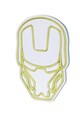 Decoratiune luminoasa LED, Iron Man, Benzi flexibile de neon, DC 12 V, Galben