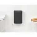 Cos de gunoi, Brabantia, Bo Small, 4 L, 17.2x20x27.2 cm, otel, gri inchis