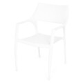 Set 8 scaune + masa, Belluno/Golf, L.240 l.100 H.75 cm, alb