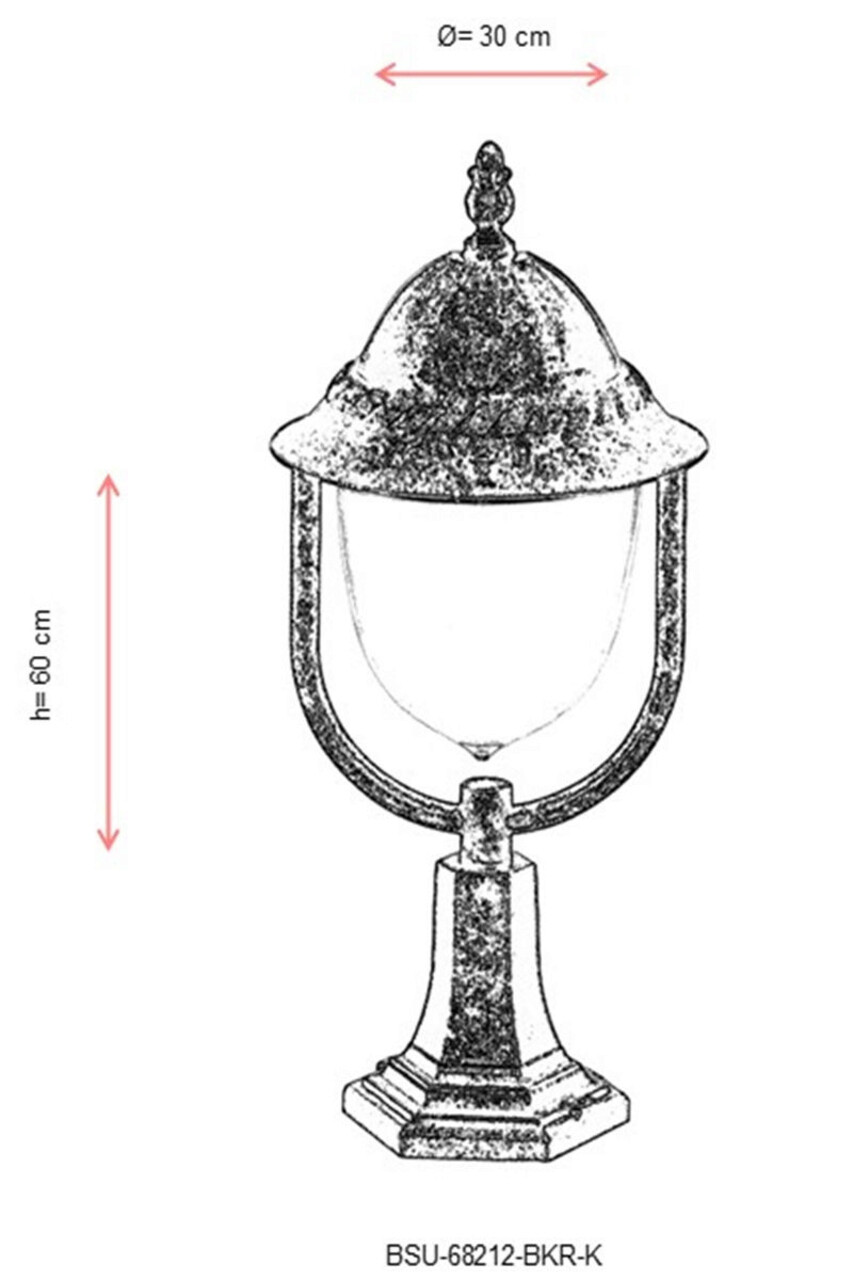 Lampa de exterior, Avonni, 685AVN1372, Plastic ABS, Maro
