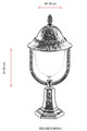 Lampa de exterior, Avonni, 685AVN1372, Plastic ABS, Maro