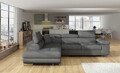 Coltar extensibil stanga 4 locuri, ELTAP, Anton, 272x203x85 cm, lemn/poliester, gri inchis