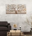 Tablou decorativ Tree Alluminium -B, Mauro Ferretti, 120x60 cm, canvas pictat manual, multicolor