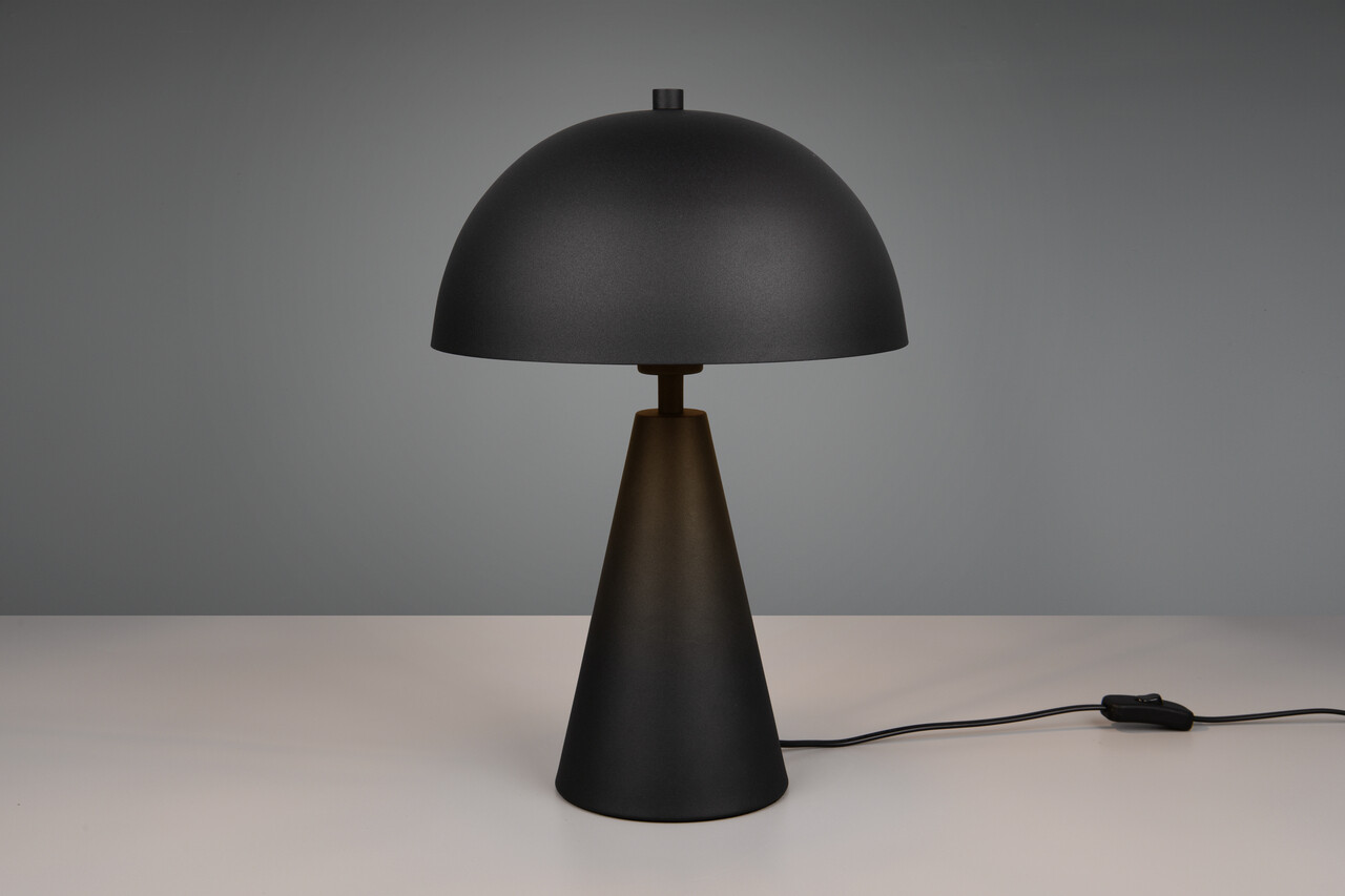 Lampa de masa Alfie, TRIO, 30x44 cm, 40W, 1x E27, metal, negru mat - 2 | YEO