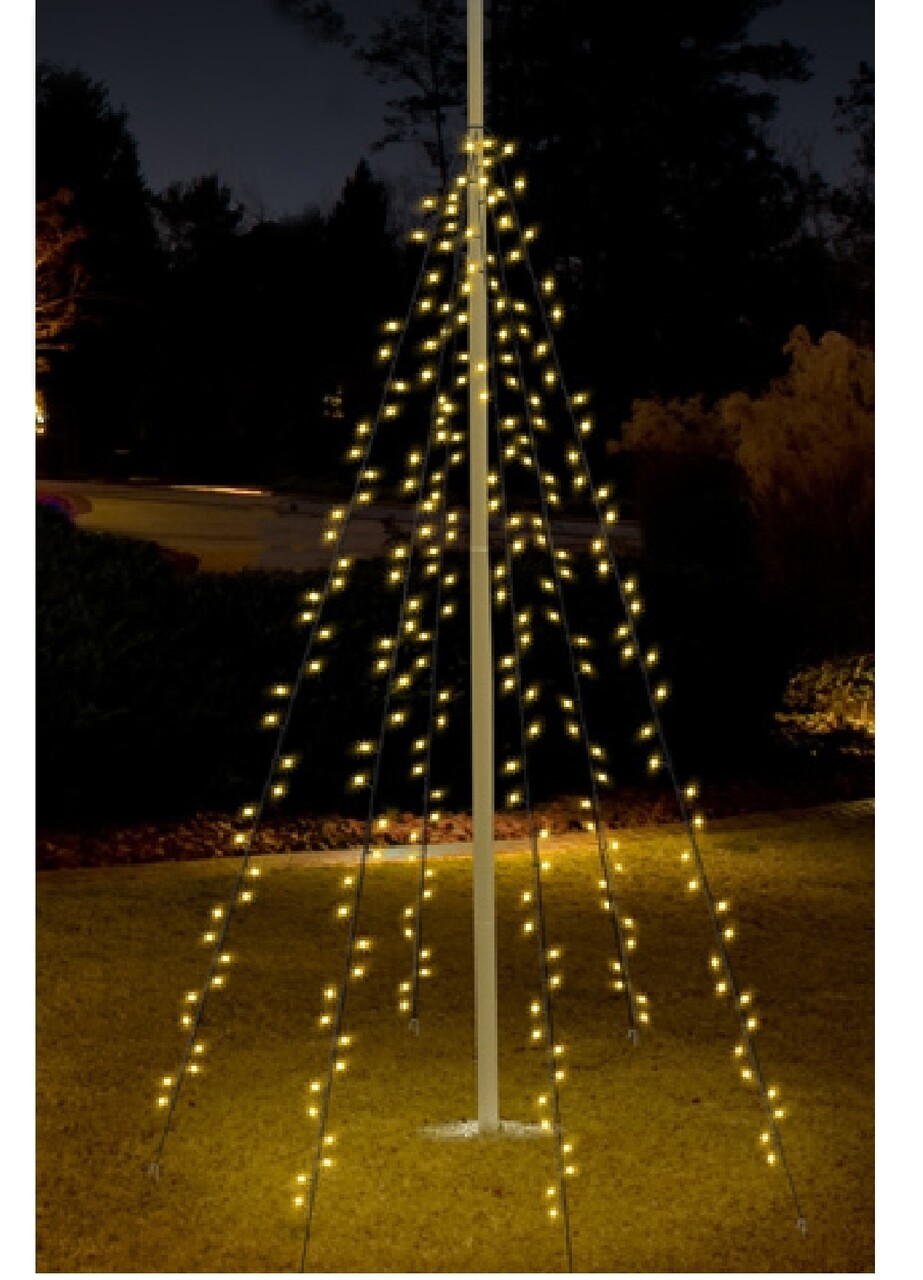 Ghirlanda luminoasa pentru exterior, 120 LED-uri, alb - mezoni.ro