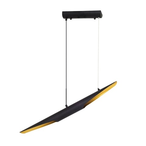 Lustra, L1207 – Black, Lightric, 75 x 6 x 120 cm, 2 x E14, 40W, negru Iluminat