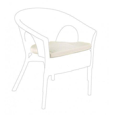 Perna de sezut pentru scaun de gradina, Alliss, Bizzotto, 44x45 cm, bumbac