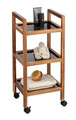 Organizator baie Fondi, Wenko, 35x31x76.5 cm, lemn acacia/sticla/plastic, maro/negru