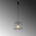 Lustra, Fulgor, 942FLG1183, Metal, Negru/Maro antic