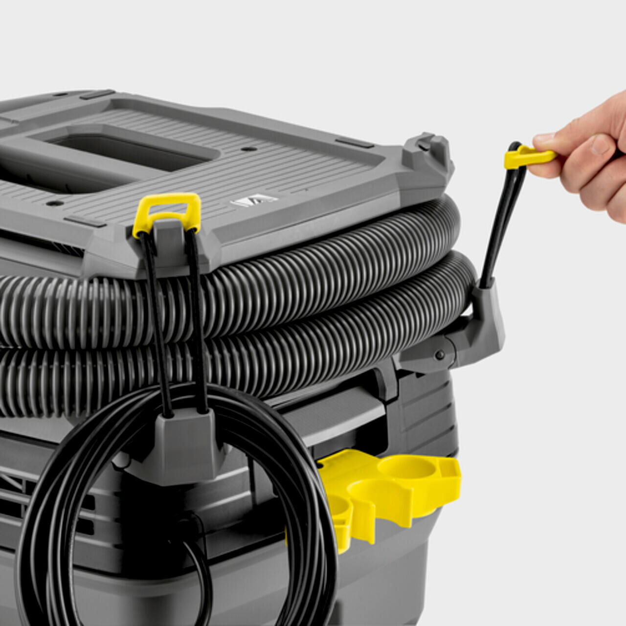 Aspirator umed-uscat profesional NT 40/1 Ap L, Karcher, gri — imaginea 7