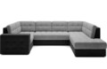 Coltar extensibil dreapta 5 locuri ELTAP, RT-84MO-97MO, Blewett, 299x198x82 cm, lemn/poliester, gri deschis/gri inchis