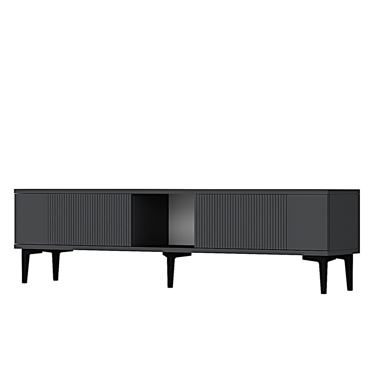 Comoda TV, Hanah Home, Corsa 150, 150x40.5x32 cm, Antracit - imagine 4