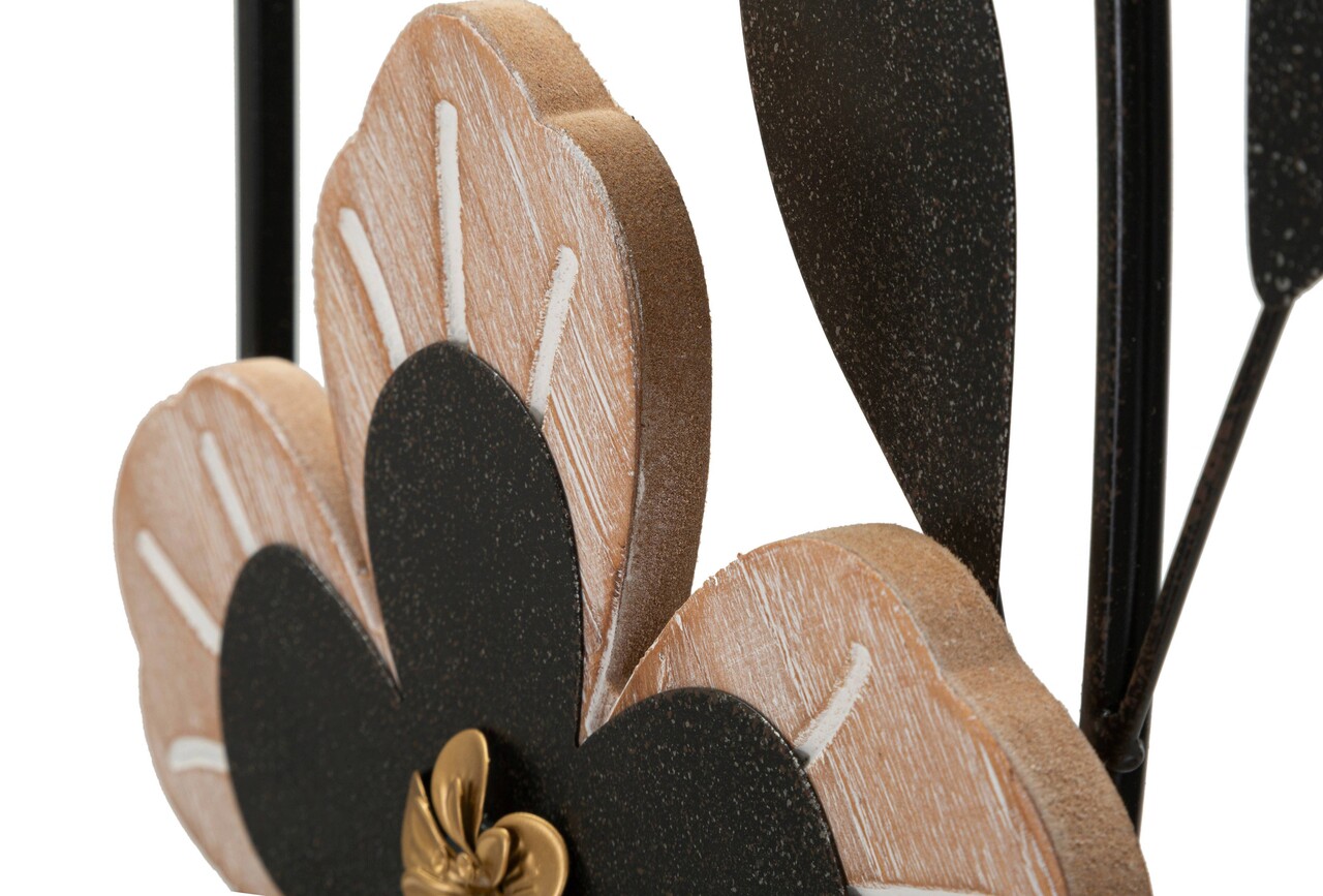 Decoratiune de perete Divaker -B, Mauro Ferretti, 27 x 70 cm, fier/MDF, maro/negru - 1 | YEO