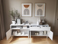 Comoda ELTAP, Dullum, 200x40x75 cm, MDF, alb